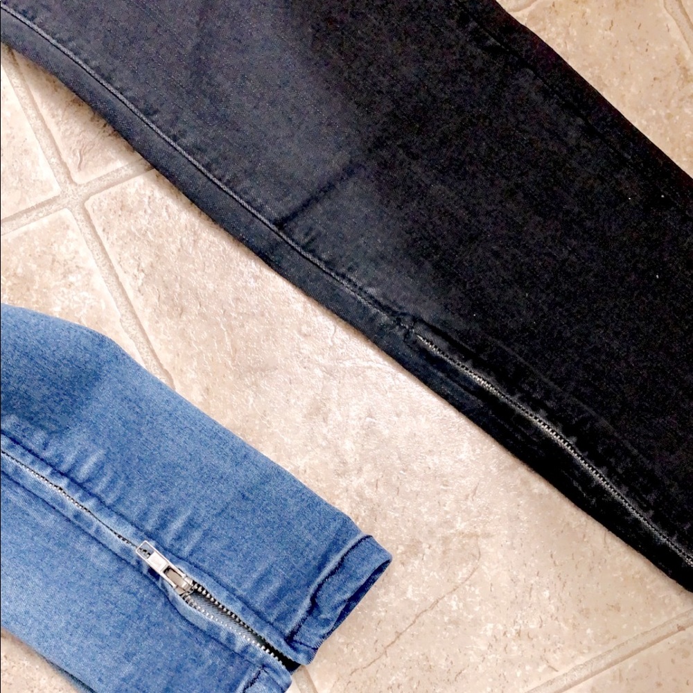 Men original split denim pants